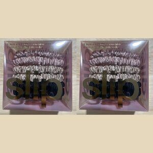 2X - Slip Silk Hair Ties in Black, Pink, and Caramel